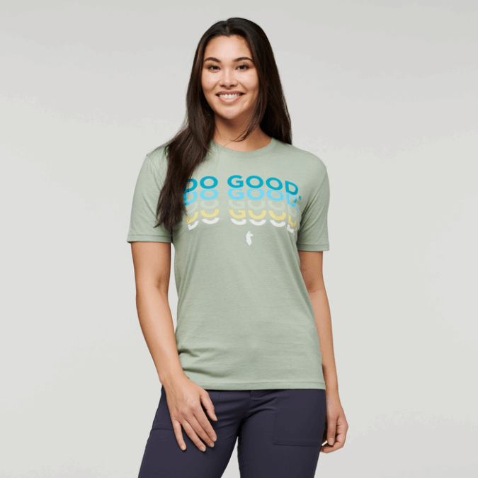 Do Good Repeat T-shirt ženske Silver Leaf Origin Cotopaxi