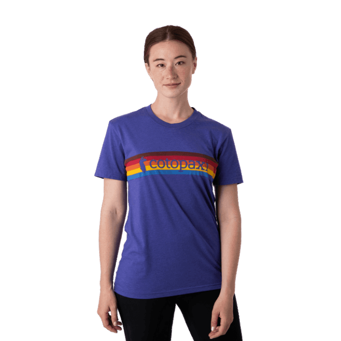 Modna Modra Vijolična Cotopaxi Na Obzorju ženska Majica S Kratkimi Rokavi