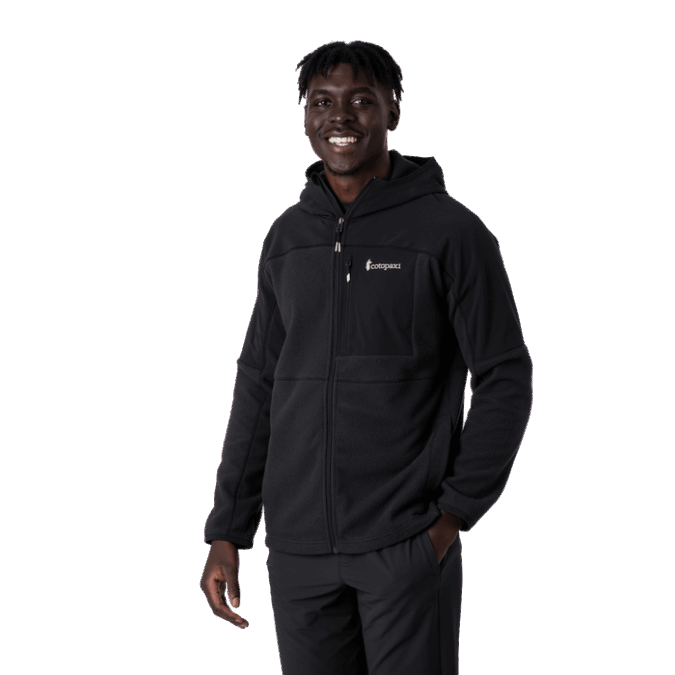 Abrazo Moška Flis Jakna S Kapuco In Polno Zadrgo Original črna Cotopaxi